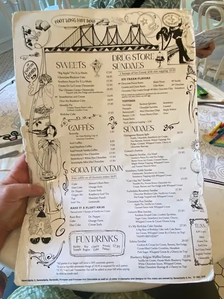 menu 2 of Serendipity 3