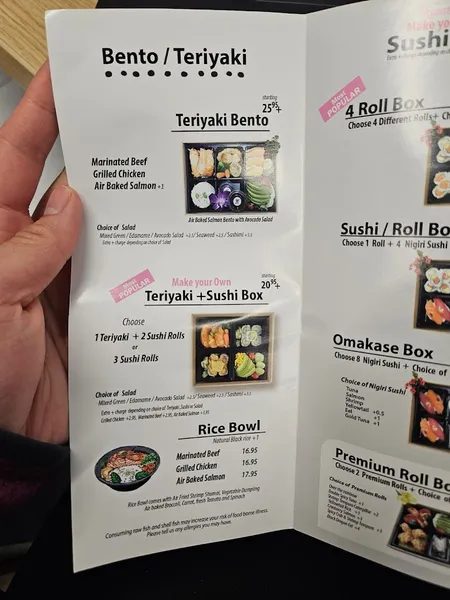 menu of Sushi & Co - Midtown