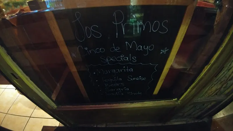 menu of Los Primos