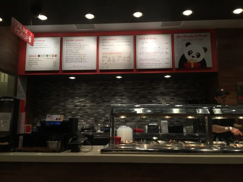 menu of Panda Express