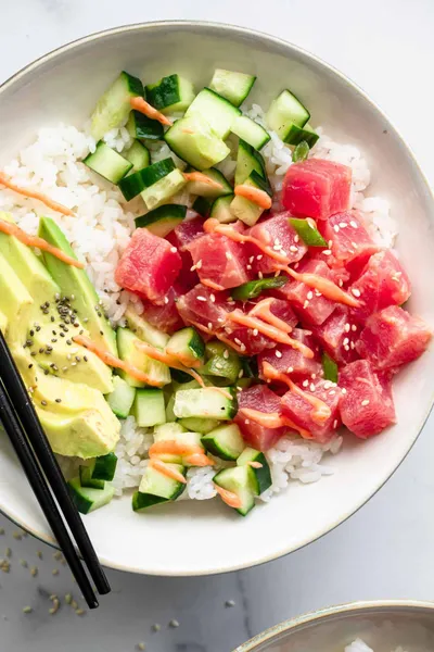 Spicy Ahi Tuna Bowl A&J Poke