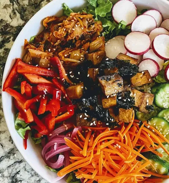 Vegan Tofu Bowl Poke Bowl