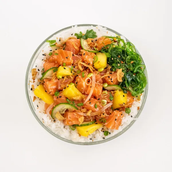 Yuzu Ponzu Salmon Bowl Poke Bowl