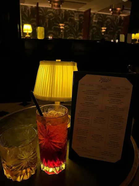 menu of Melody’s Piano Bar