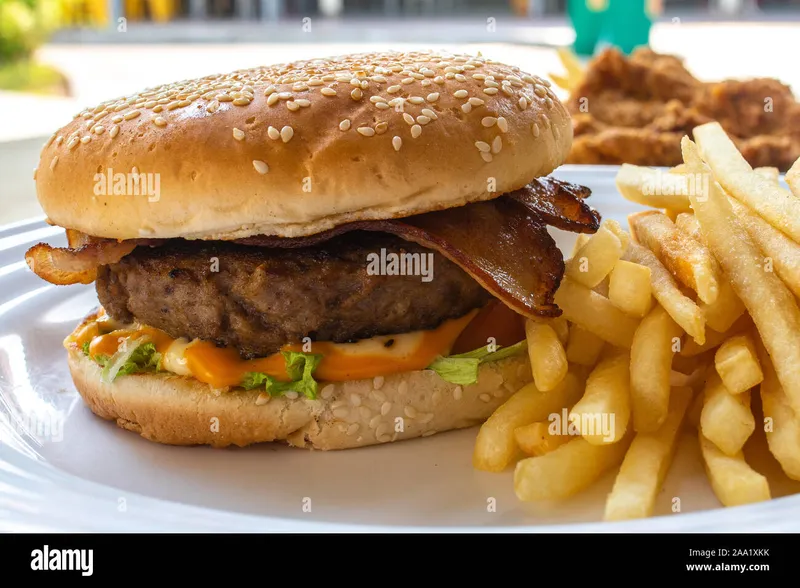 Jumbo Beef Burger Hector's Cafe & Diner