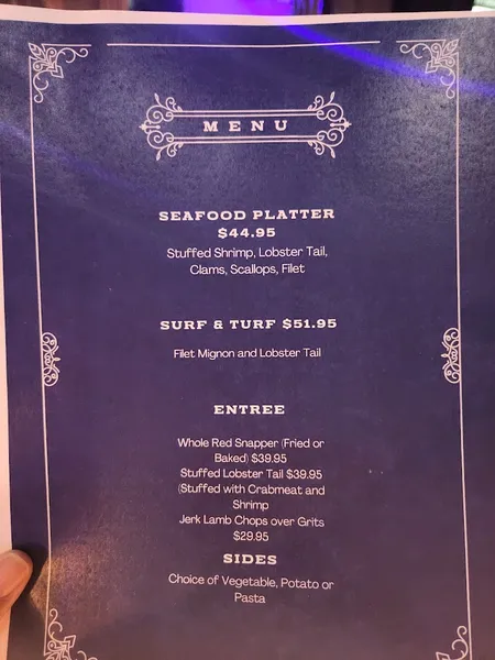 menu of Queens Sports Lounge