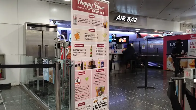 menu of Air Bar