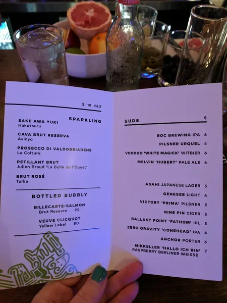 menu of Bar Bantam