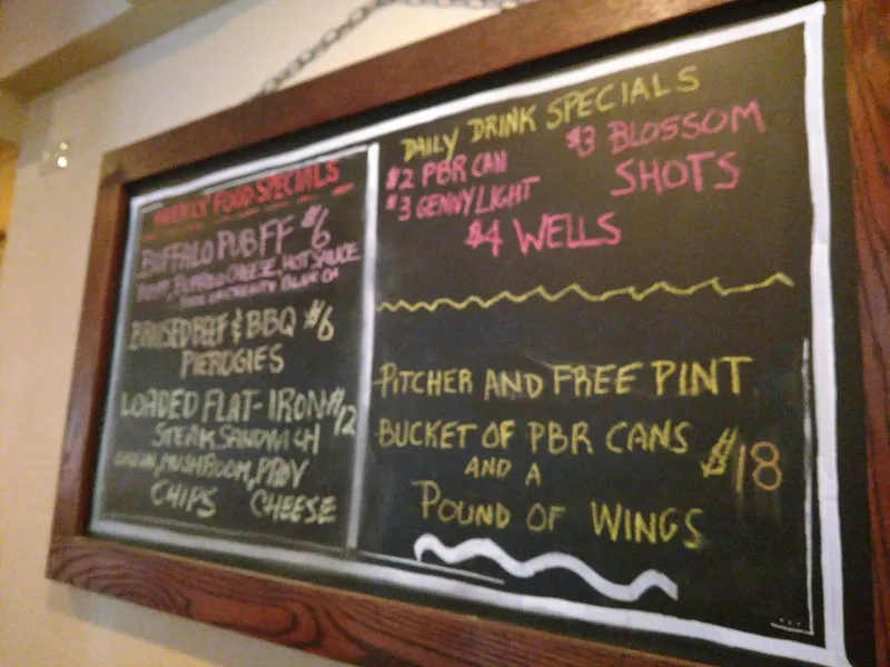 menu of The Blossom Road Pub