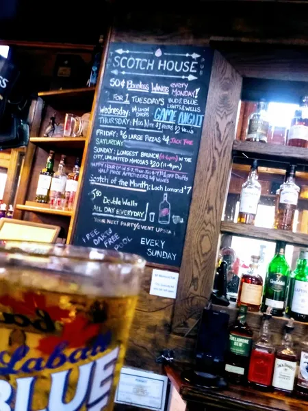 menu of The Scotch House Pub