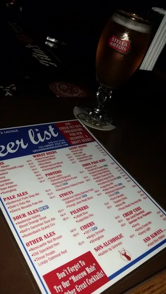 menu of Abilene Bar and Lounge