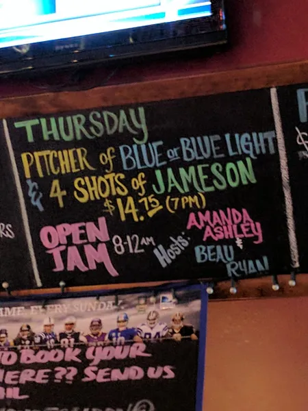 menu of Firehouse Saloon