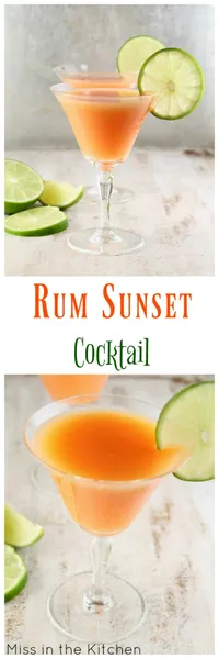 Rum Sunset Cocktail Pagoda