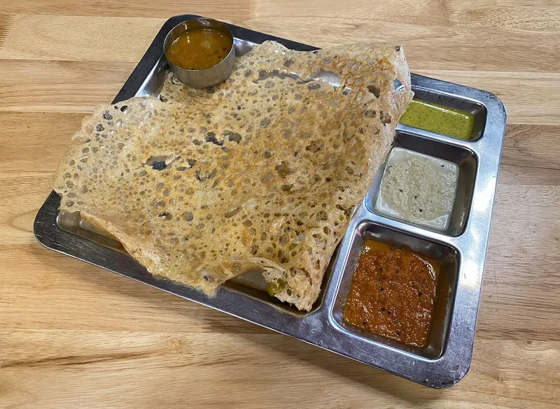 Onion Rava Masala Dosa Saravanaa Bhavan