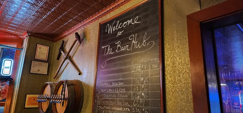 menu of The Beer Hub