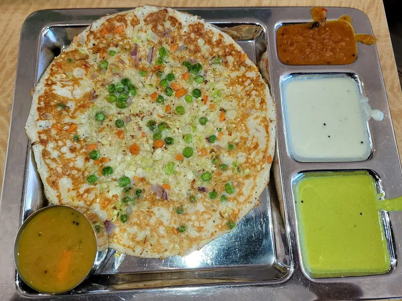 Onion Rava Masala Dosa Saravanaa Bhavan