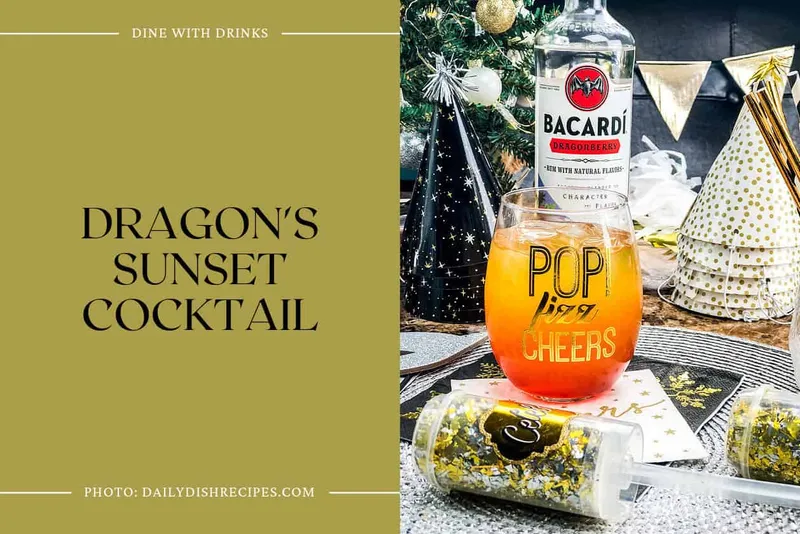 Dragon's Sunset Cocktail Friends and Lovers