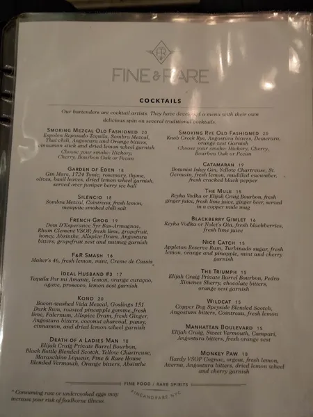 menu of Café China