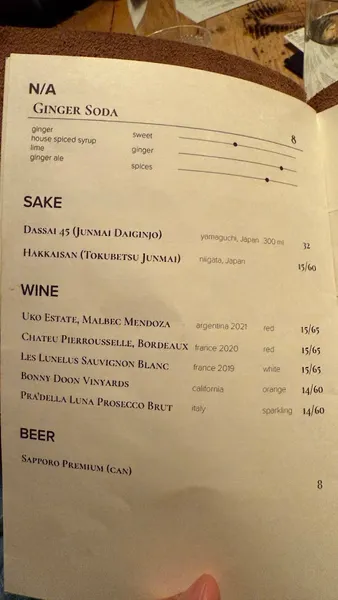 menu 2 of NR