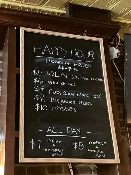 menu of The Brazen Head