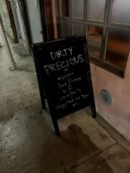 menu of Dirty Precious