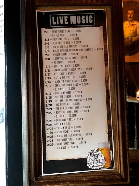 menu of Radegast Hall & Biergarten