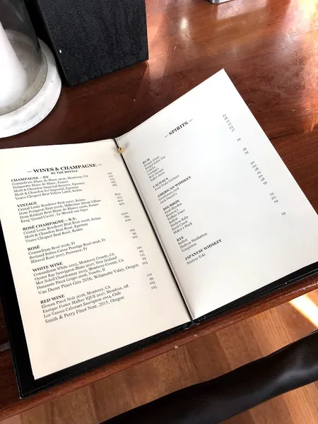 menu of JIMMY