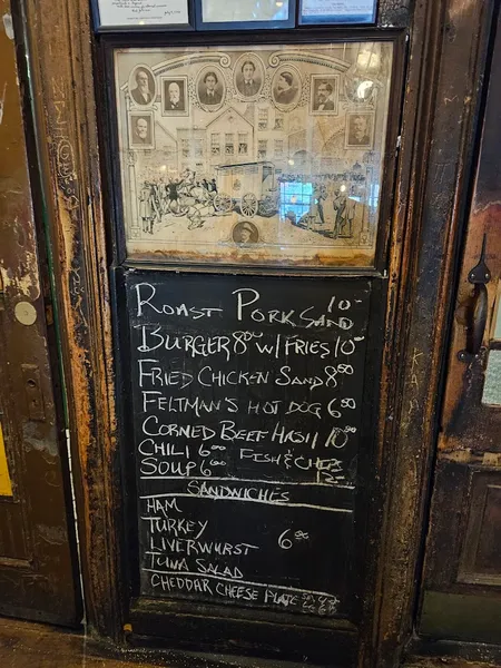 menu of McSorley’s Old Ale House