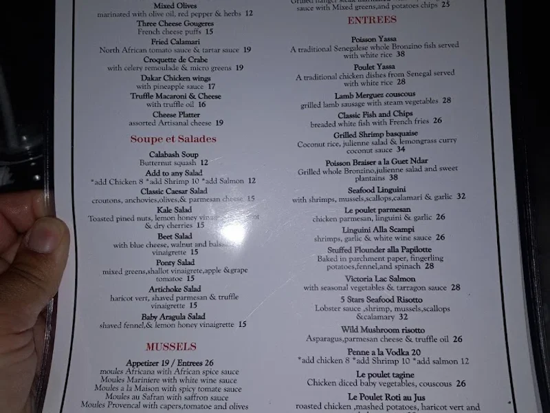 menu 2 of Ponty Bistro