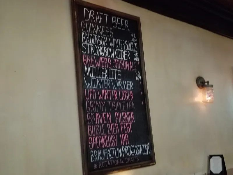 menu of The Courtyard Ale House