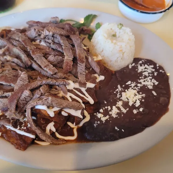 Chilaquiles Con Bistec Tia Eli's Restaurant