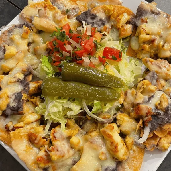 Chicken Nachos Homemade Taqueria Jamaica