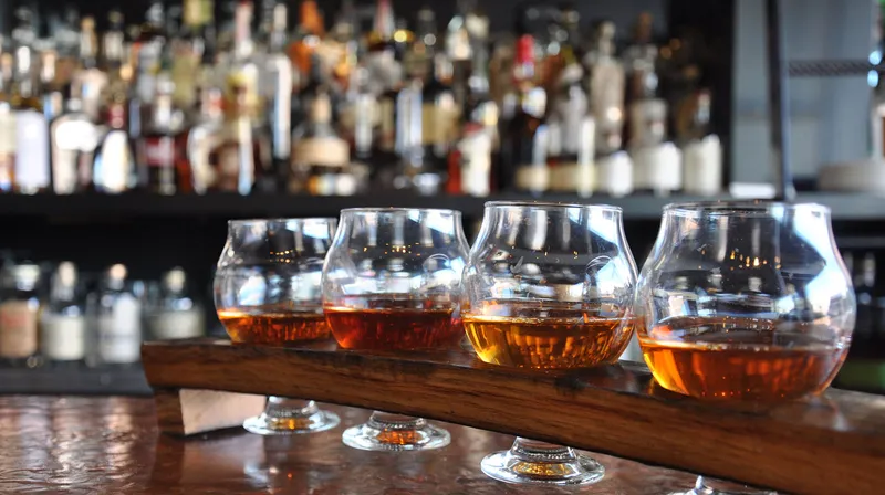 American Whiskey Flight Club Room at Soho Grand