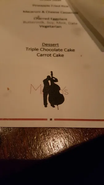 menu of Minton's Playhouse