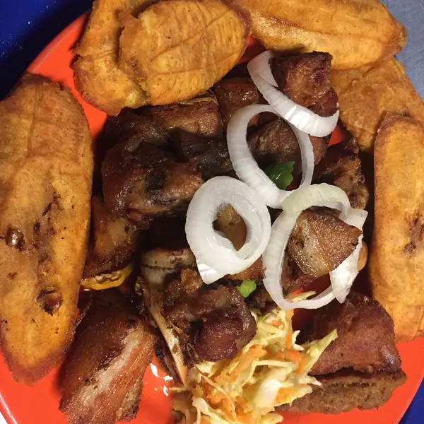 Griot (Fried Pork) Chez Nous