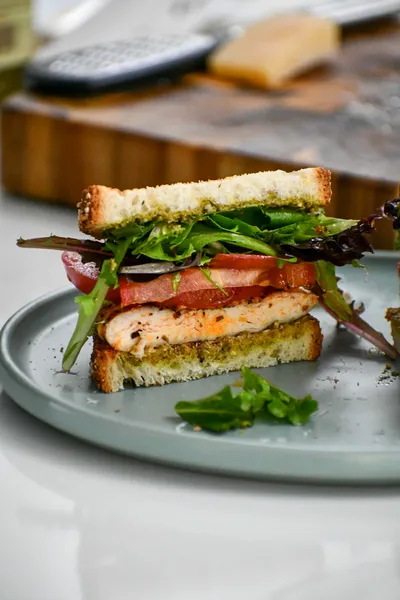 Chicken Pesto Sandwich Bountiful Bread