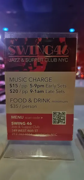 menu of Swing 46