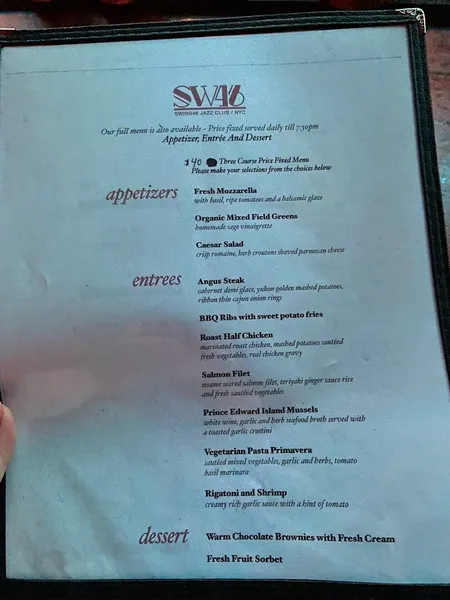 menu of Swing 46