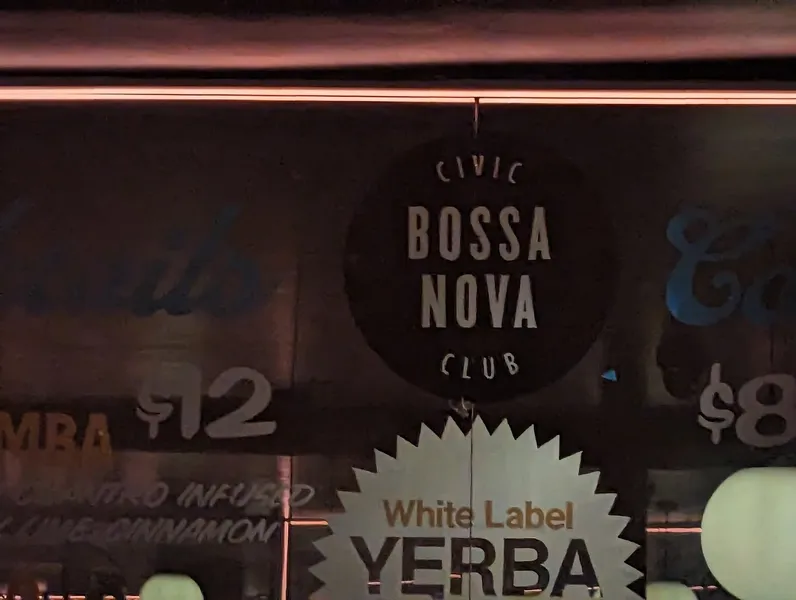 menu of Bossa Nova Civic Club