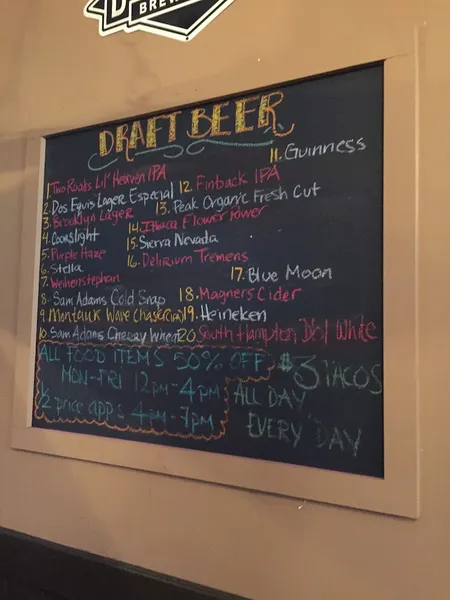 menu of Tap House