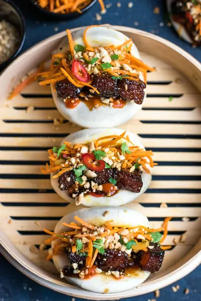 Pork Belly Bao Red Bowl