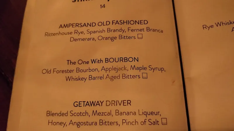 menu of Ampersand