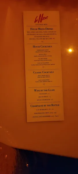 menu of La Noxe