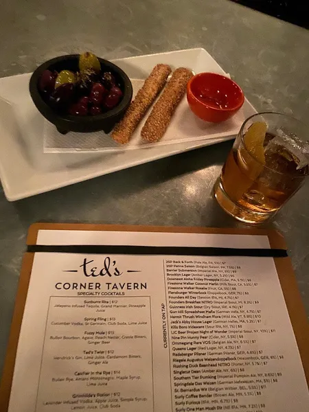 menu of Ted's Corner Tavern