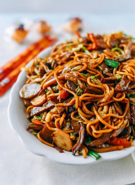 Roast Pork Lo Mein Asian Bay