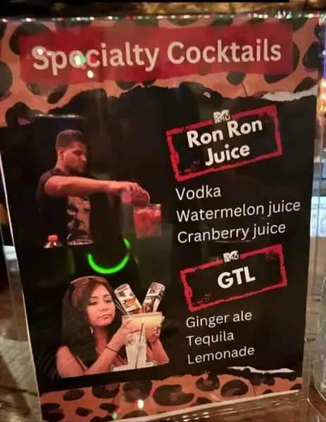 menu of Juke Bar