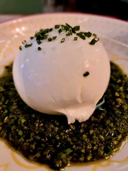 Burrata with Caviar Franks Wine Bar