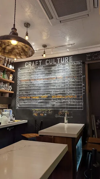 menu of Craft Culture