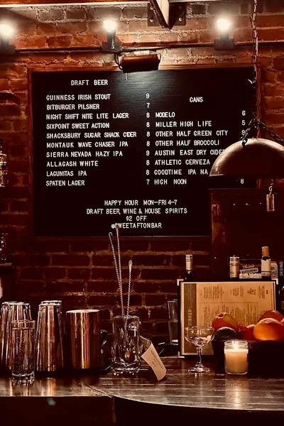 menu of Sweet Afton