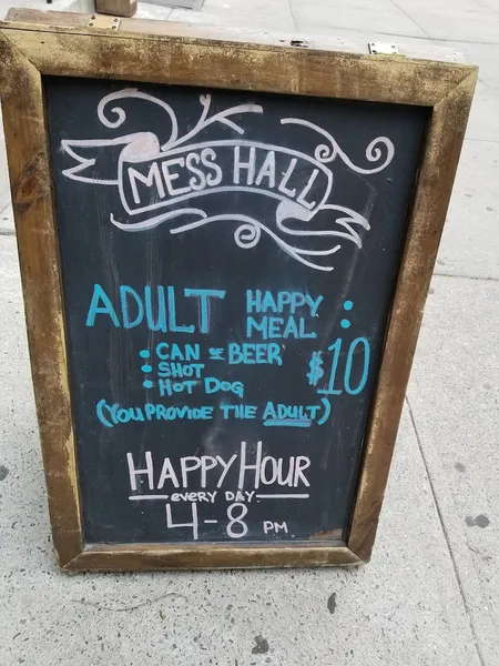 menu of Mess Hall